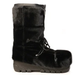 Checked style Seal fur boots - Men’s^Bilodeau Hot