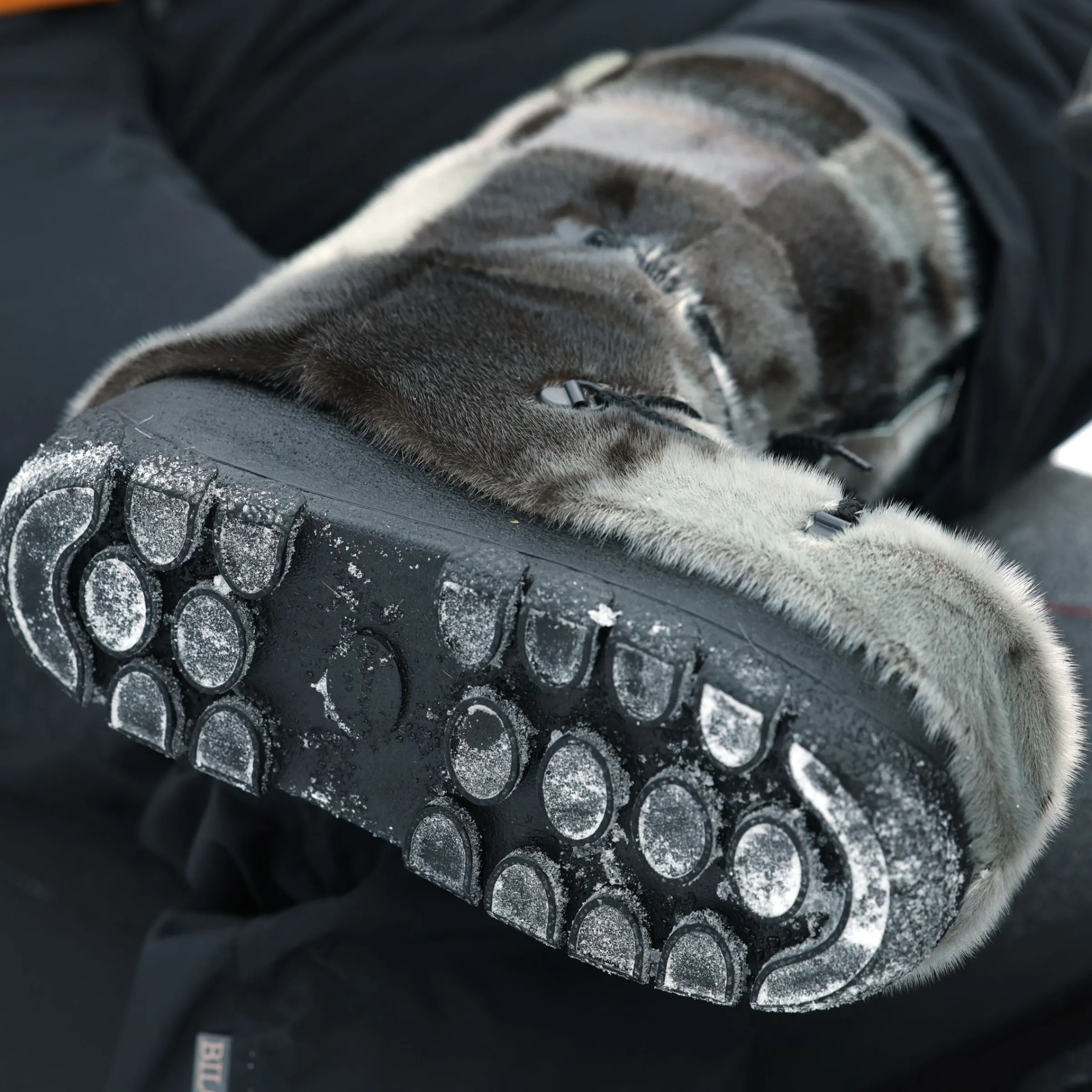 Checked style Seal fur boots - Women's^Bilodeau New