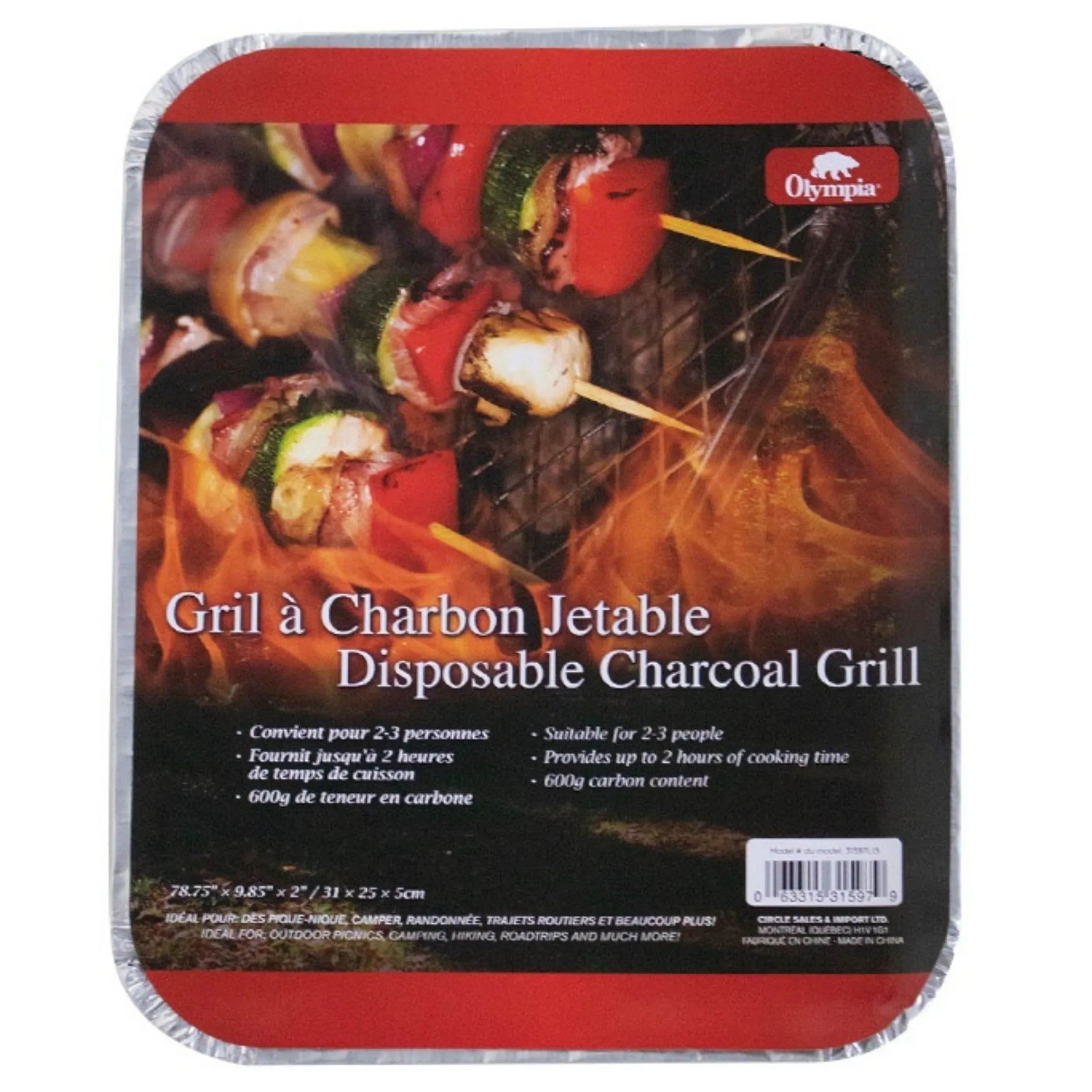 Disposable charcoal grill^Olympia