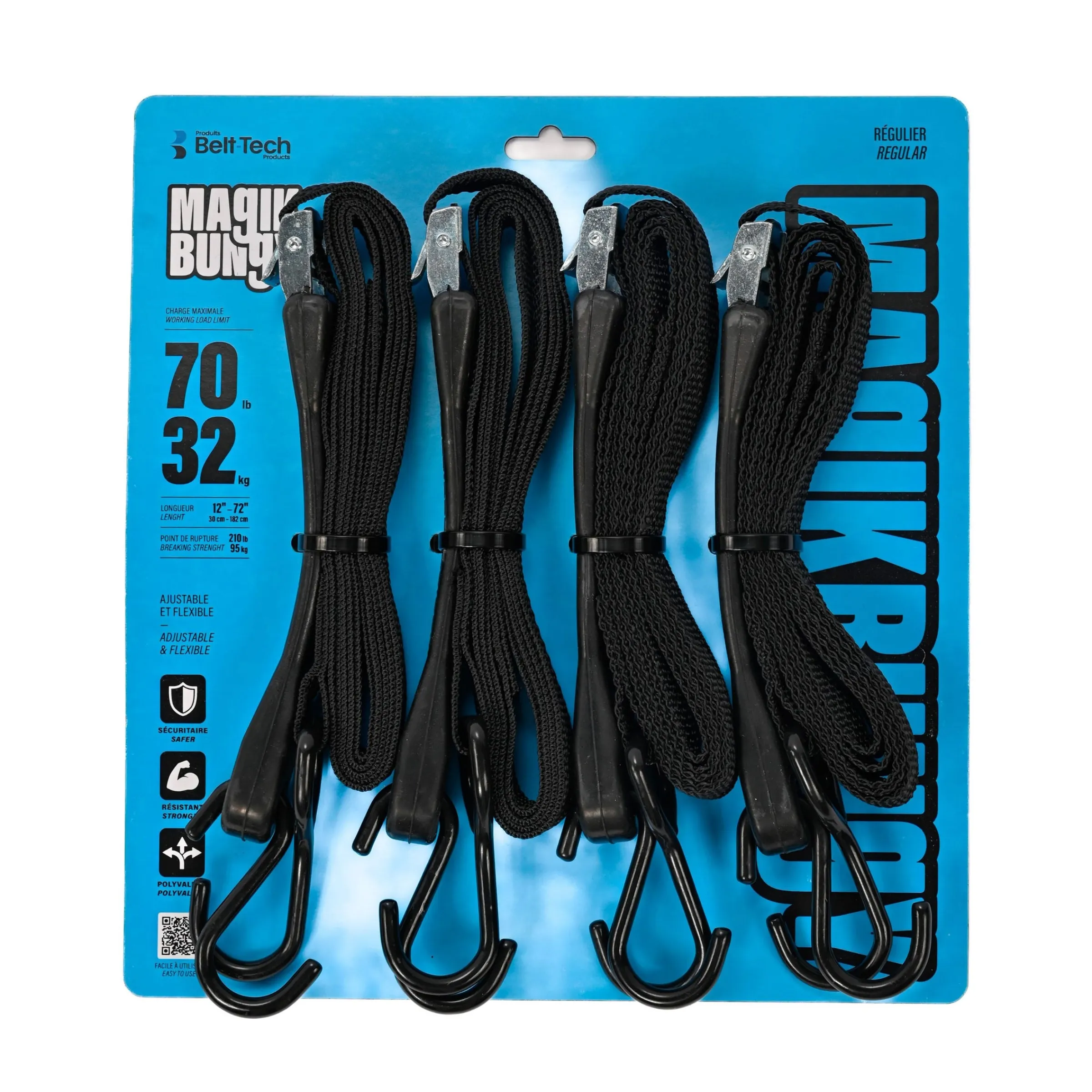 strap 152mm - Regular - 4/pkg^Magik Bungy Outlet