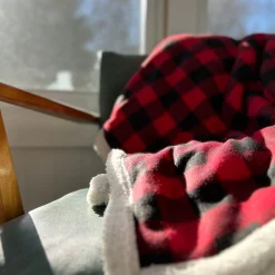 Plaid Polar blanket lined^Pronature