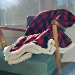 Plaid Polar blanket lined^Pronature