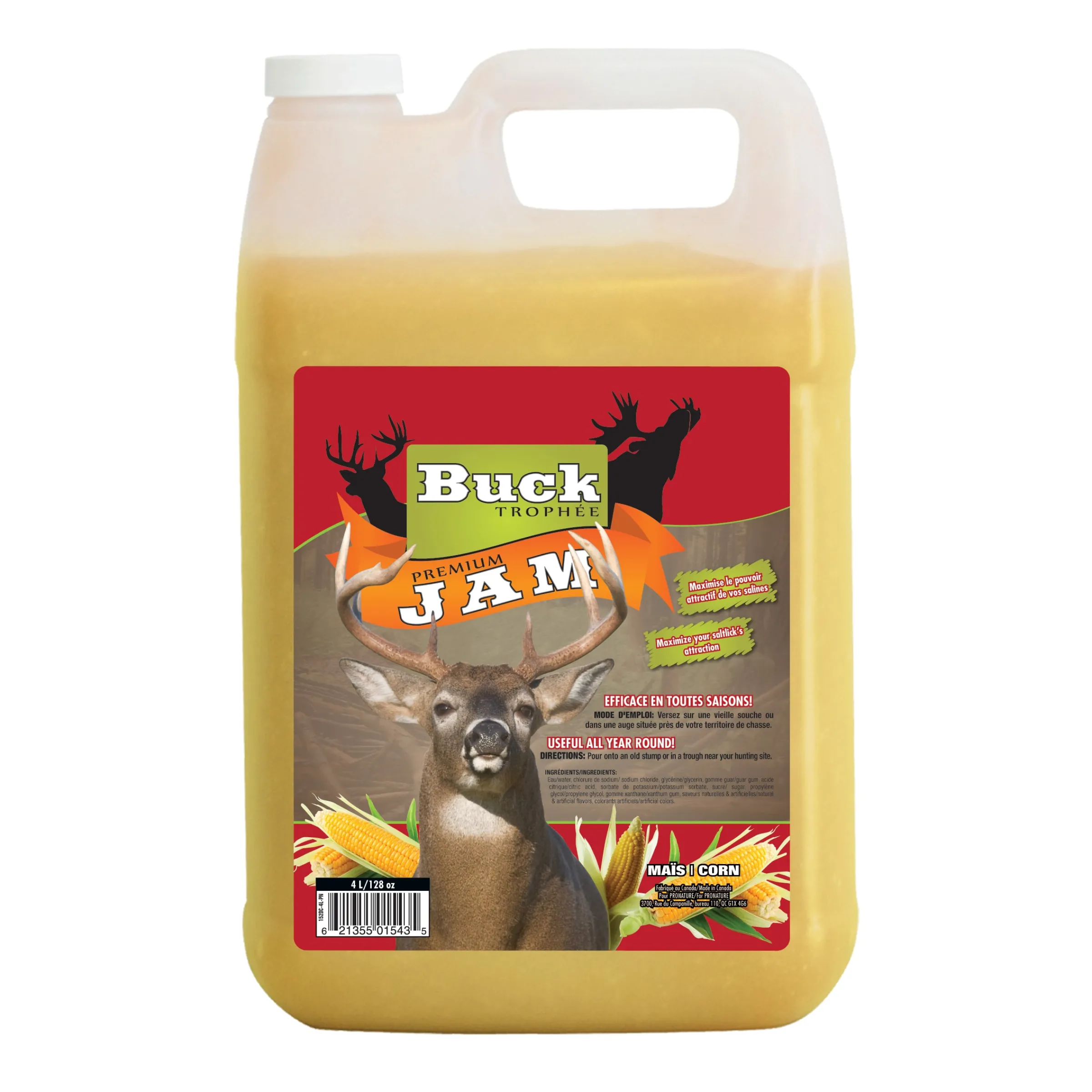 Premium Jam Sweet & Salty Corn Flavor - 4 L^Buck Trophée Hot
