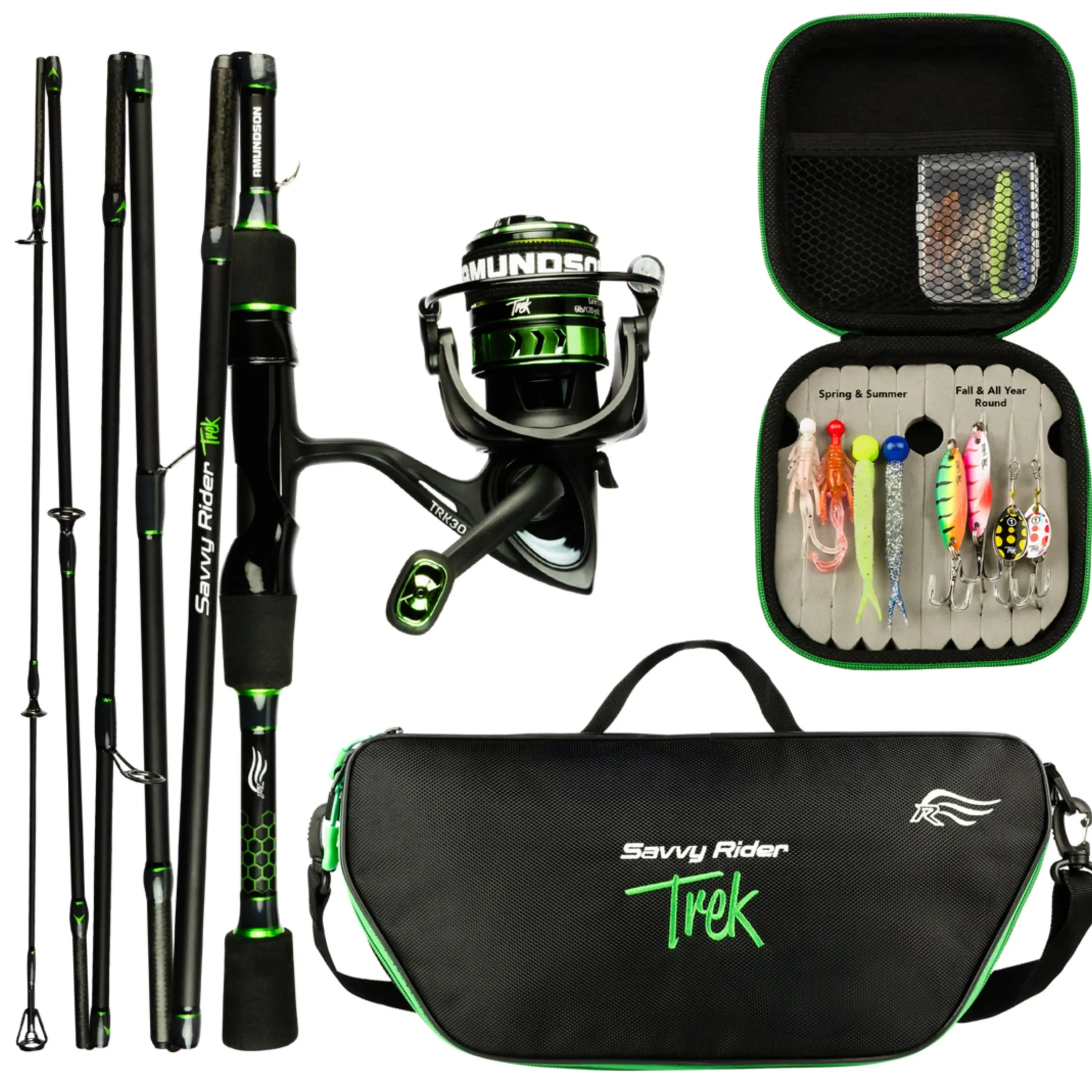 Savvy Rider Trek Travel spinning combo