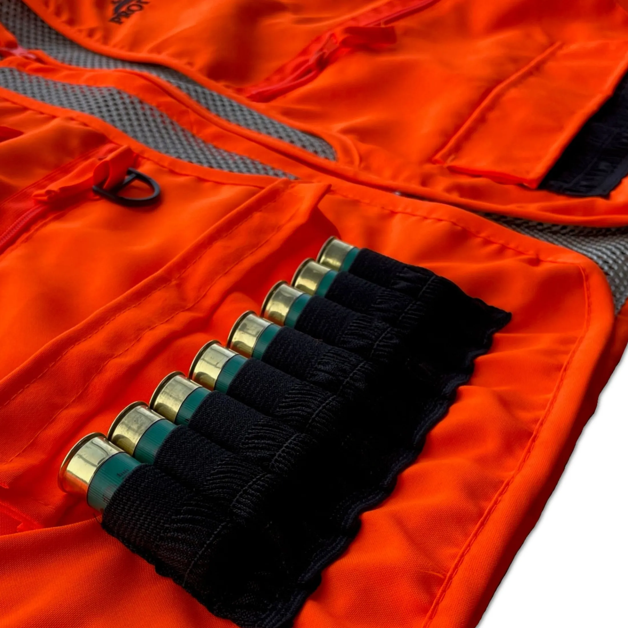 Small game hunting vest with multiple shell holders