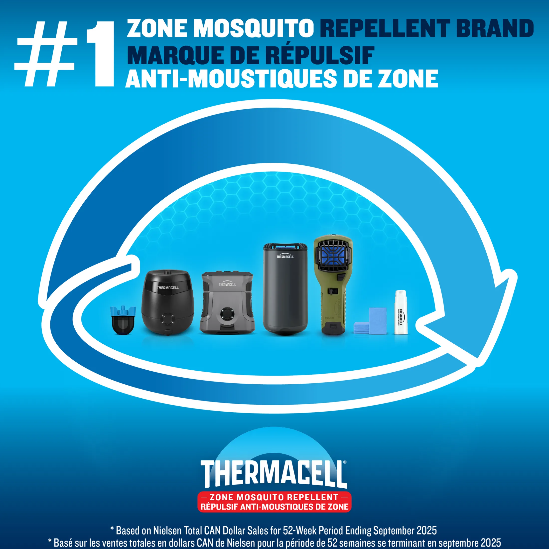 Thermacell E-ZoneGuard Patio Rechargeable Mosquito Repeller