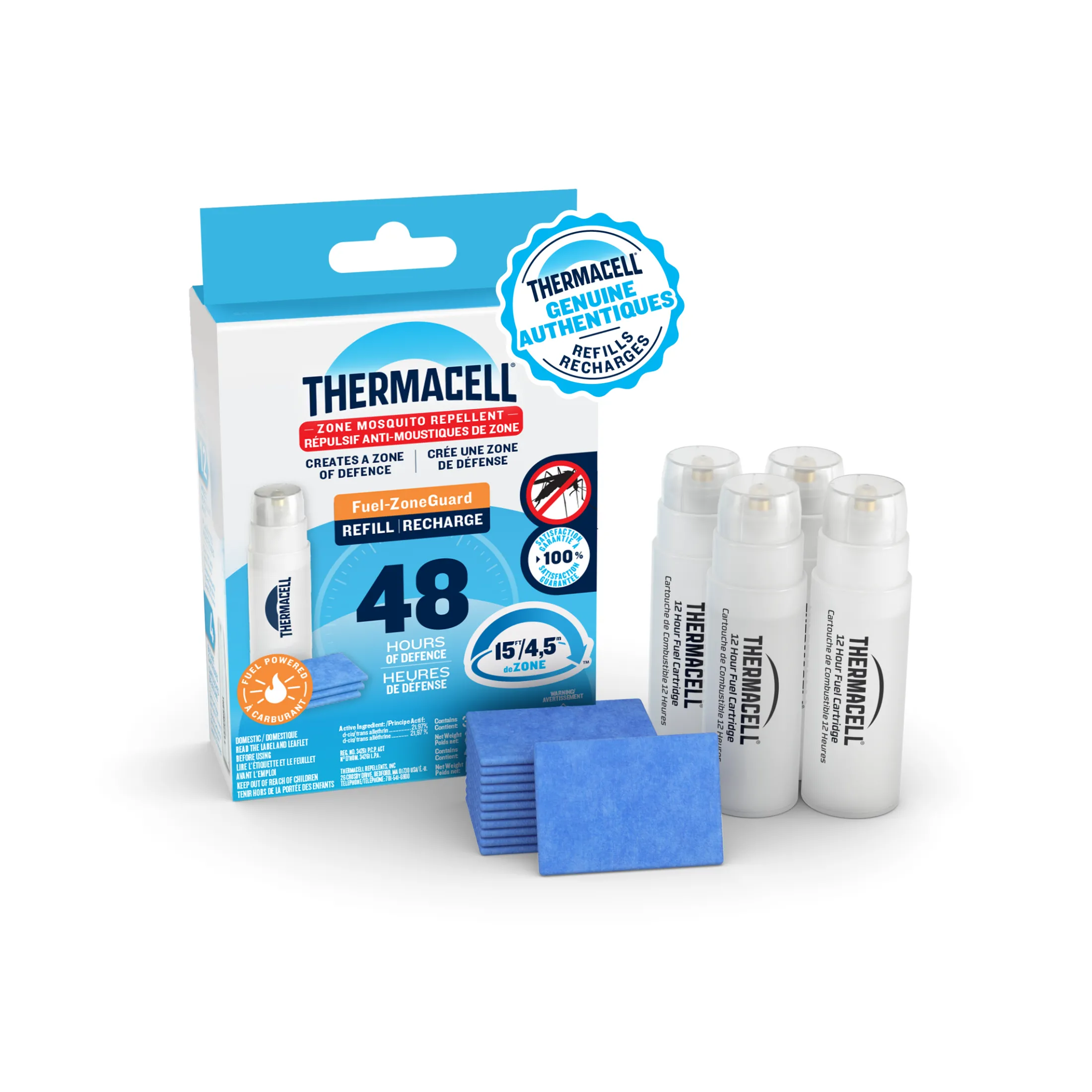 Thermacell Fuel-ZoneGuard Fuel Powered Mosquito Repellent 12-Hr Refill Pack