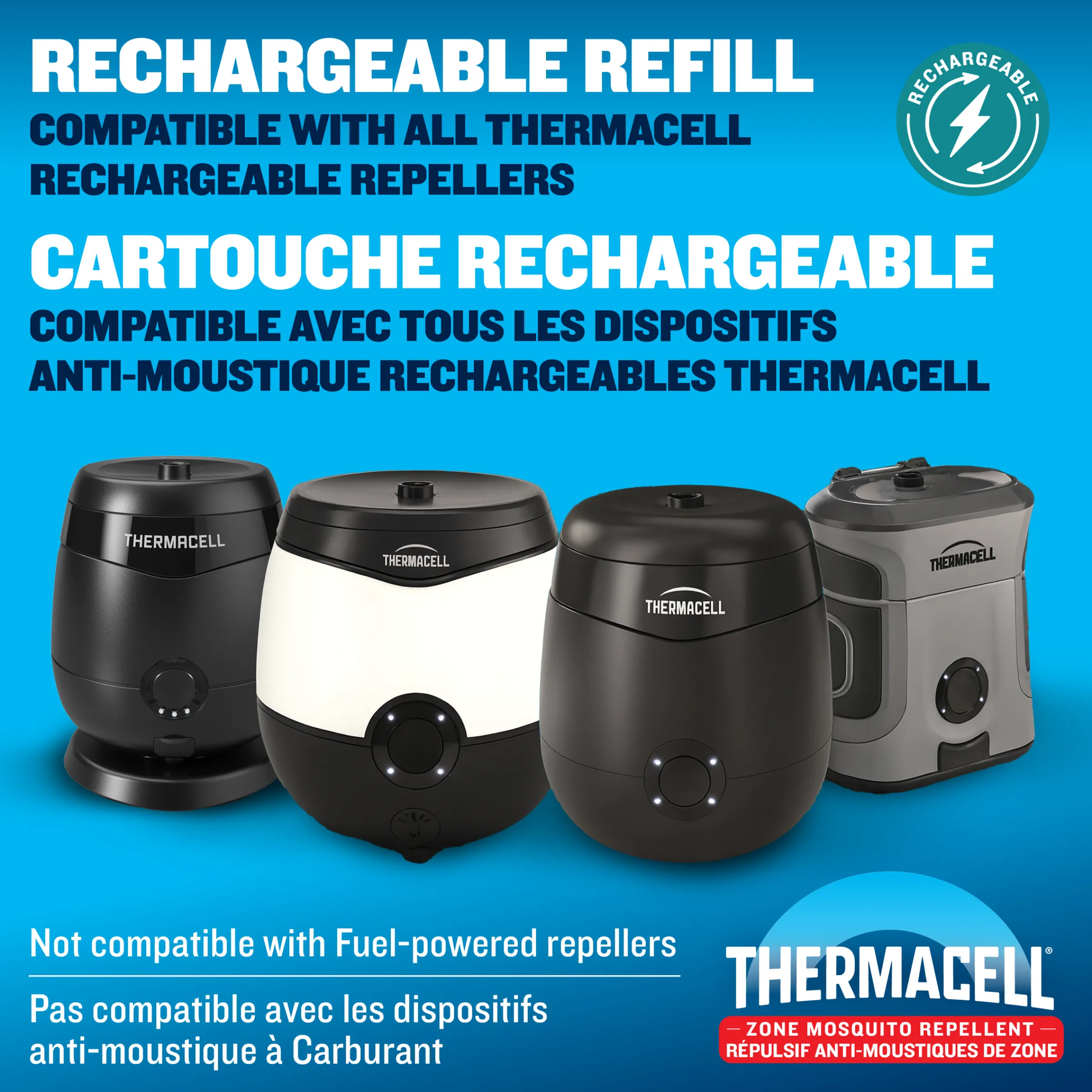 E-ZoneGuard Rechargeable Mosquito Repellent Refill 36-Hour Pack^Thermacell