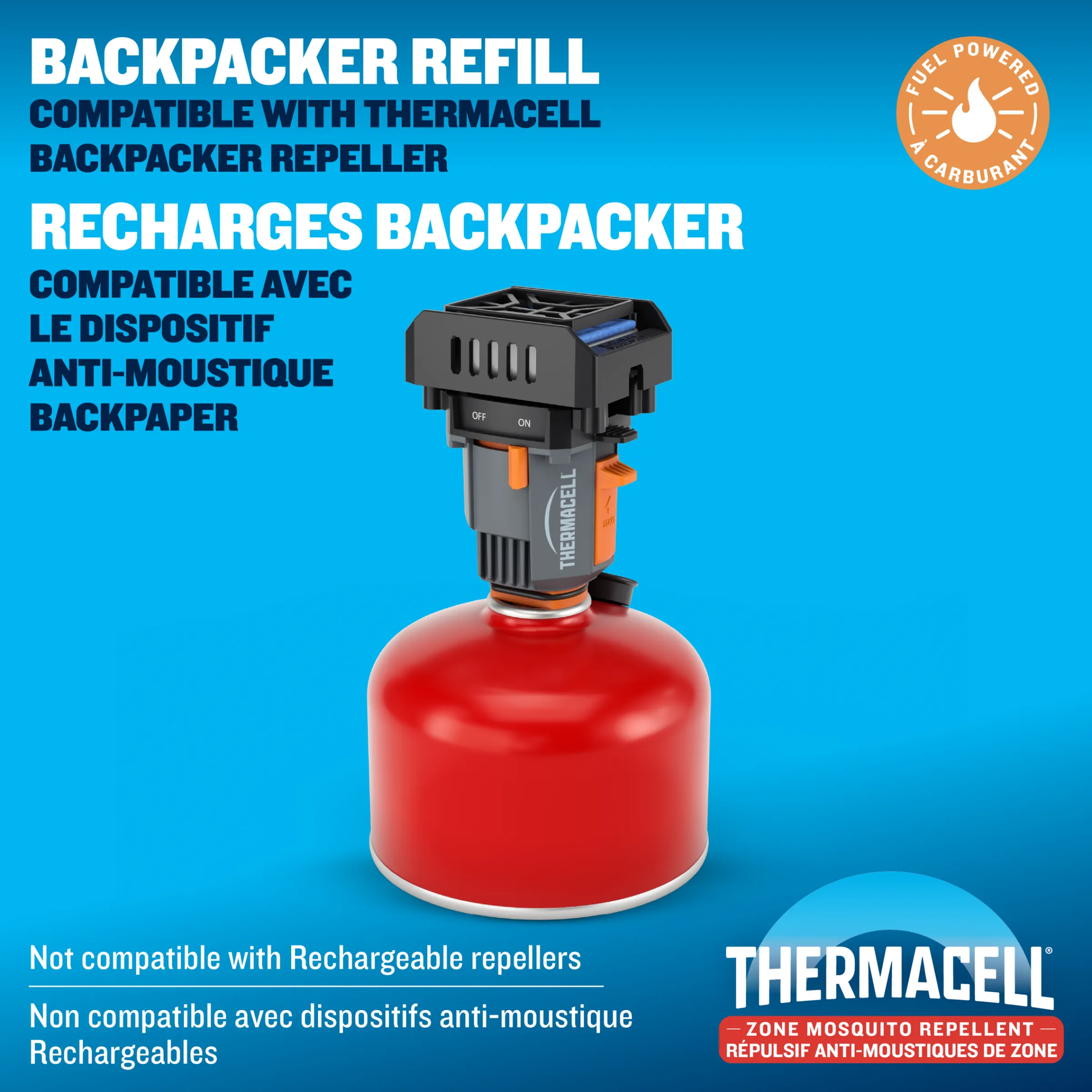 Fuel-ZoneGuard Backpacker Mosquito Repellent Mat Refill^Thermacell Best